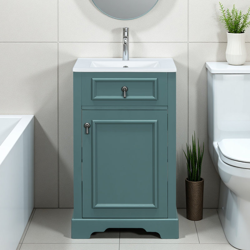 20-Inch Bathroom Vanity, Green