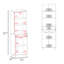 Lakeridge Pantry Cabinet – Modern Storage Solution with White and Macadamia Wood Finish