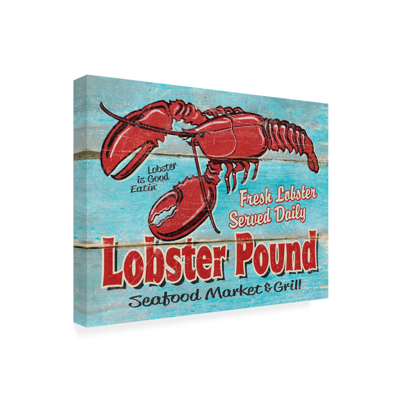 Art sur toile Lobster Pound par RetroPlanet, H 24 po x l 32 po x P 2 po