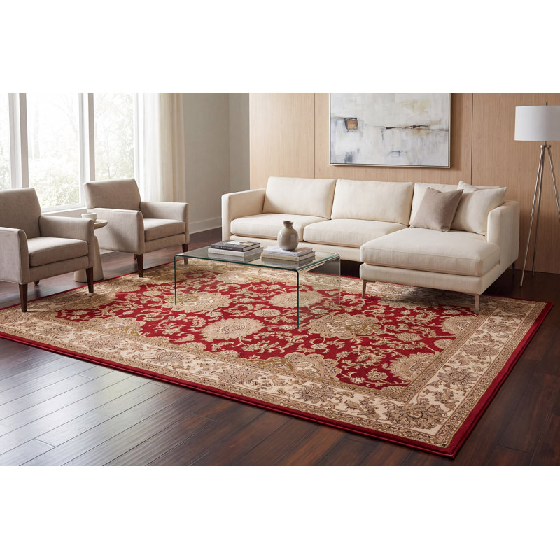 Tapis rouge agra Atterbury, Rectangle 9 pi 2 po x 12 pi 10 po