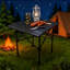 20.9'' L X 19.7'' W Folding Steel Camping Table