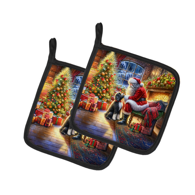 Paire de poignées portugaises et père Noël portugais
