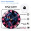 Horloge murale 12 po Neon Wolf