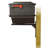 Kingston Aluminum Post Mounted Mailbox