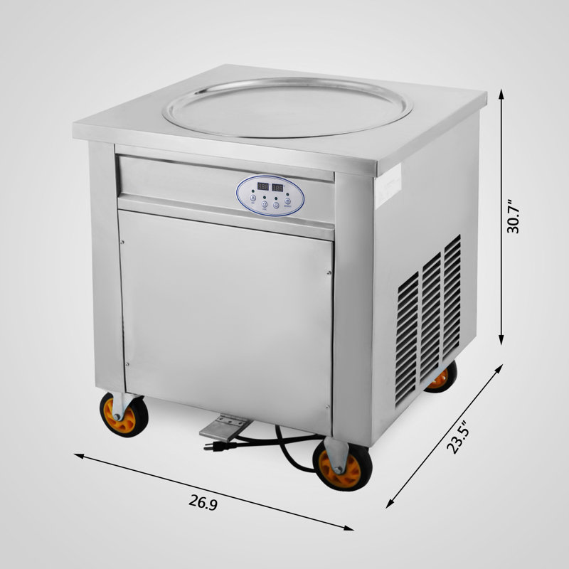 Commercial Ice Roll Maker, 1800W Fried Yogurt Cream Machine, Fried Ice