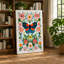 Ornamental Butterfly And Blooms Boho - Print-136730488-136730487