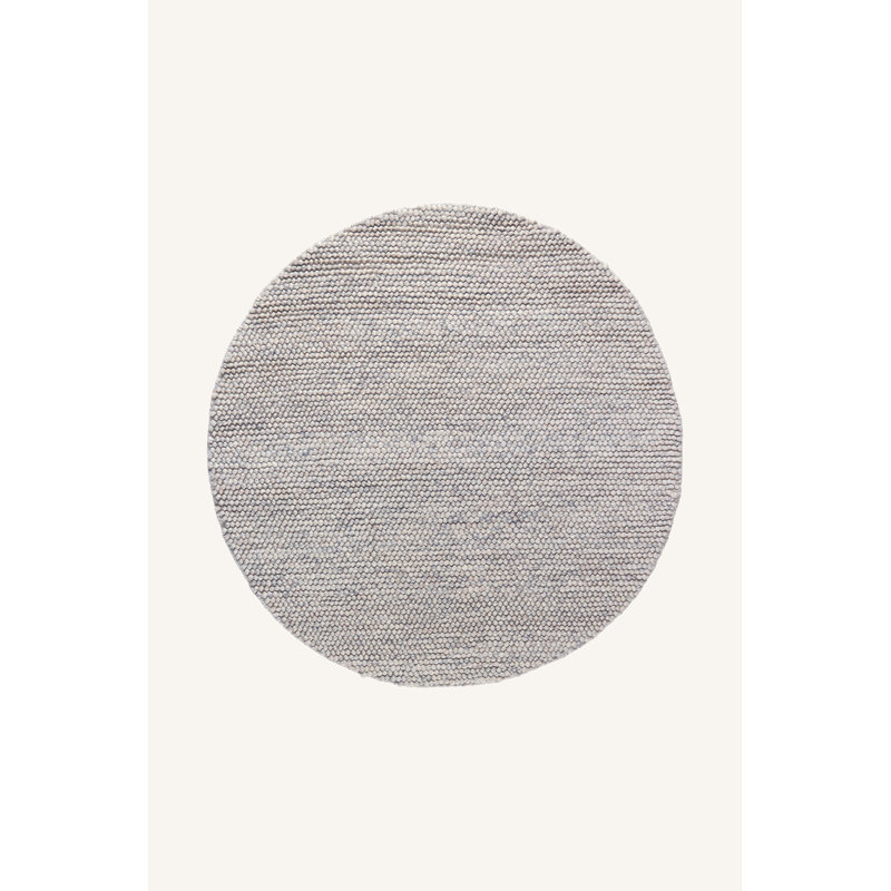 Lariya Solid Colour Hand Woven Area Rug, Round 150cm