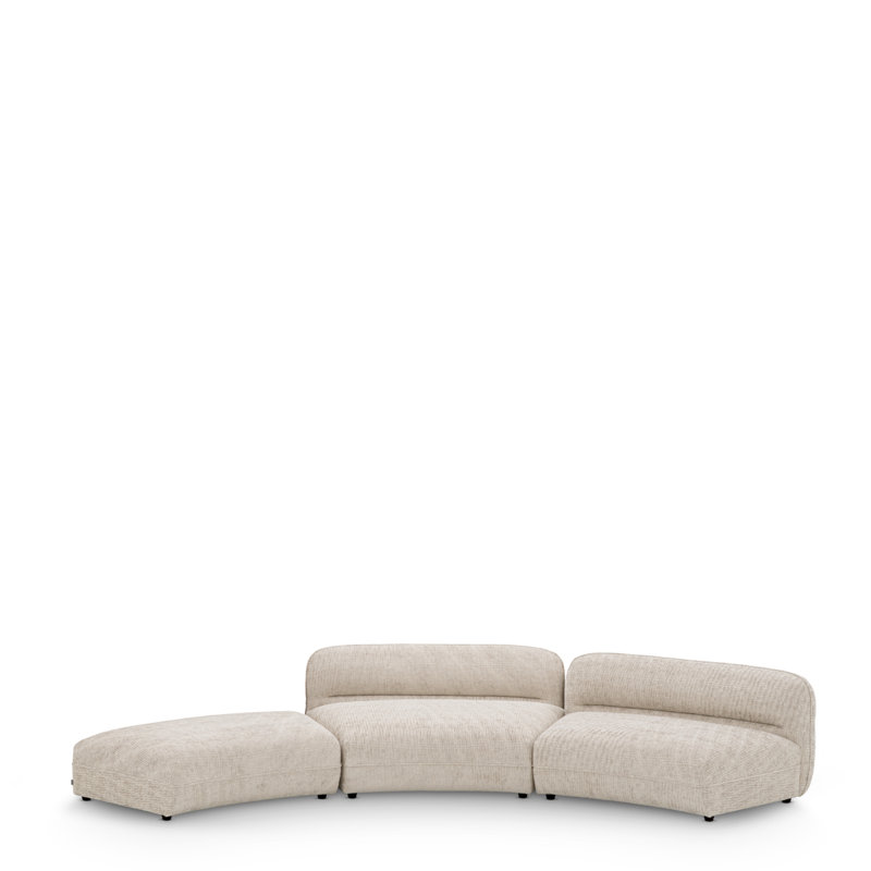 Grand Avenue Curved Ottoman