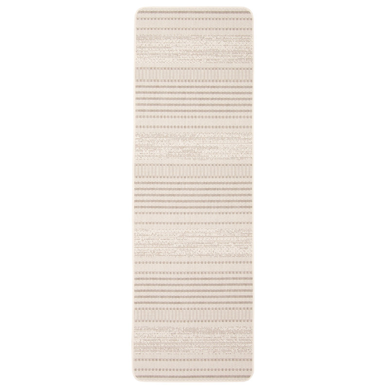 Bralynn Striped Indoor / Outdoor Rug, Runner 2'2" x 6'7"