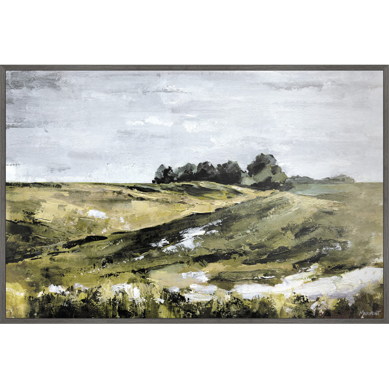 «Weekend Stroll», peinture sur toile à cadre flottant, H 12 po x l 18 po x P 1,5 po
