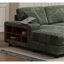 Canapé convertible convertible en forme de U, tissu velours côtelé, canapé moderne confortable de grande taille à 4 places, fauteuil double salon, vert