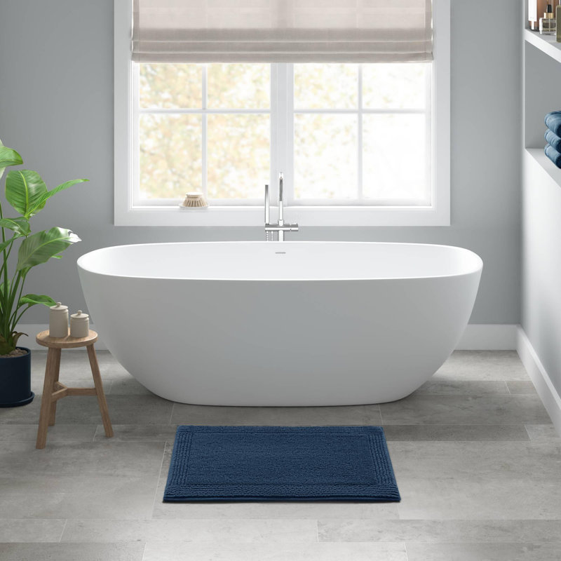 Tapis de bain réversible 100% coton touffeté 3000 g / m², Rectangulaire 2 pi x 3 pi