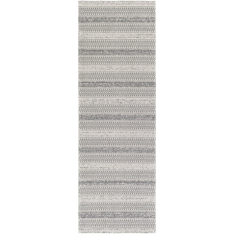 Enloe Cotton Striped Indoor Rug, Rectangle 5'3" x 7'3"
