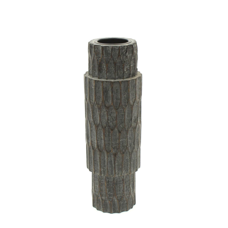 Porte-bougie en bois Elegent 4x12 "