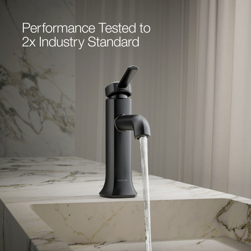 Occasion Single-Handle Sink Vessel Sink Bathroom Faucet with Drain Assembly, Matte Black