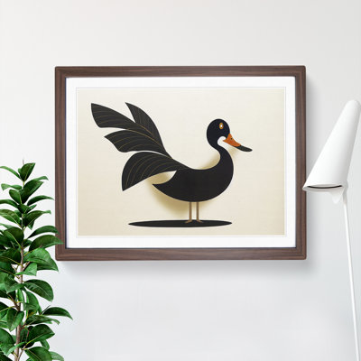 Beaming Duck Abstract - Framed Print