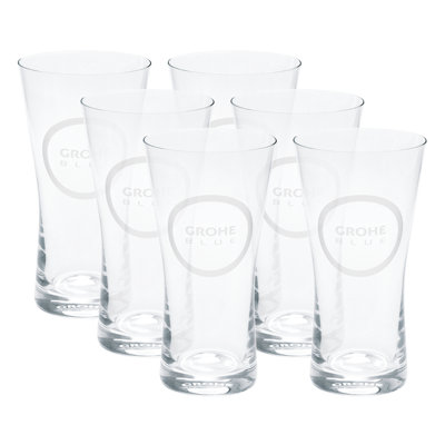 Blue 9 oz. Crystal Drinking Glass
