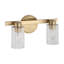 Éclairage pour meuble-lavabo noir mat 2 lumières Dungannon Azariah-1949863208-1949863215