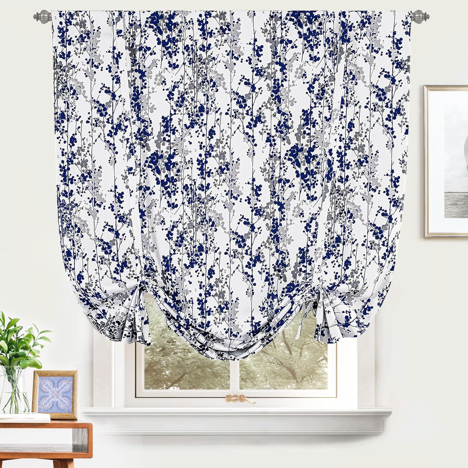 Lark Manor Abdouallah Floral Room Darkening Thermal Single Curtain ...