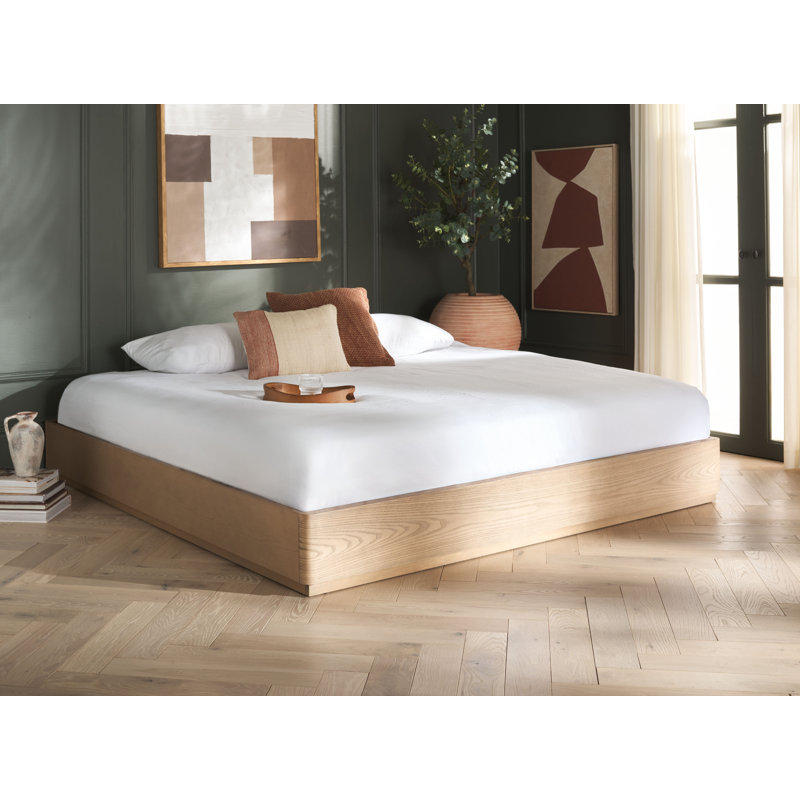 Arland Decarla Wood Bed Frame, Natural, King