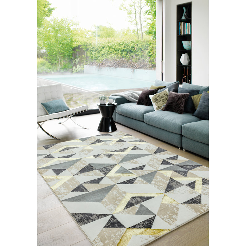 Gretchen Geometric Area Rug, Rectangle 80 x 150cm