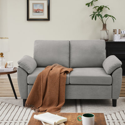 59.06" W Small Upholstered Loveseat Sofa