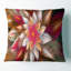 Énorme fleur rouge fractale - coussin à imprimé floral-30729809-30729813
