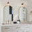 Mariello 1 - Light Dimmable Modern Black/Brass Wall Sconce with Seeded Glass