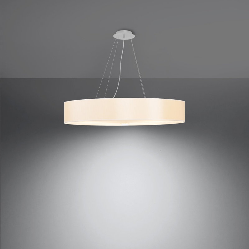 Klingelhofer 1 - Light Single Chandelier, White, 105cm H x 70cm W x 70cm D