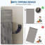 Armoire 43,3 po, 4 tiroirs, armoire de porte avec tringle, gris