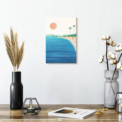 Affiche de voyage rétro Aime, Costa Rica