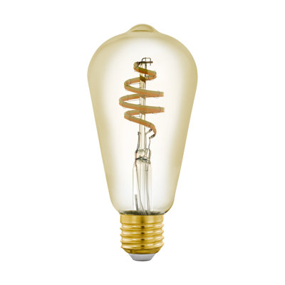 5.5W E27 Dimmable LED Vintage Edison Globe Light Bulb Amber