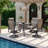 Jeovoni Swivel Patio Dining Armchair-1007120830