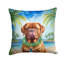 Dogue de Bordeaux Luau Throw Pillow-99813260