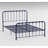 Blue Metal Bedroom Platform Bed, Full Size Option Bed Frame With Enchanting Finish-1712747289-1712747291