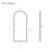 Porte 34 X 76 Framed Fixed 3/8 In. (10Mm) Clear Tempered Glass Shower Door With Black Matte Frame-113107499
