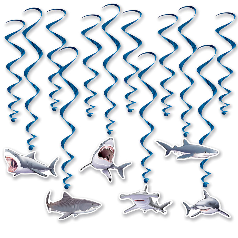 Shark Whirls - 17½ po - 28,5 po - paquet de 6