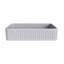 Lavabo de salle de bain rectangulaire gris moderne en béton de 20,5 pouces
