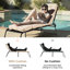 2 pièces 73 po Coussin de chaise longue rembourré pour l'intérieur et l'extérieur-2051716608-2051716620