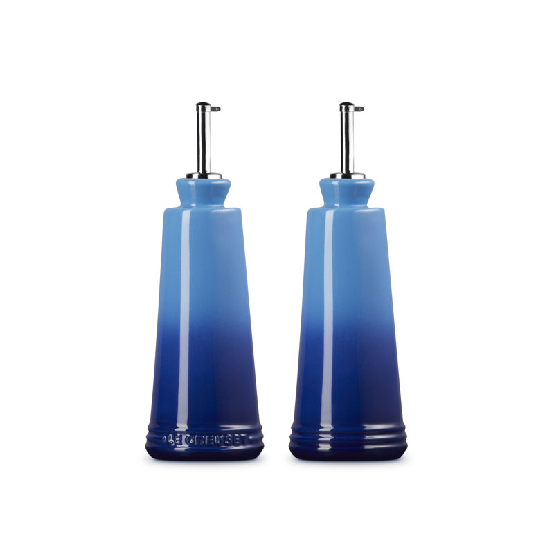 Le Creuset Stoneware Oil & Vinegar Set, Azure