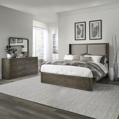 Shaly Queen Shelter Bed, Dresser & Mirror Bedroom Set