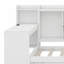 Lit de jour en bois avec tiroirs, ports USB et bureau