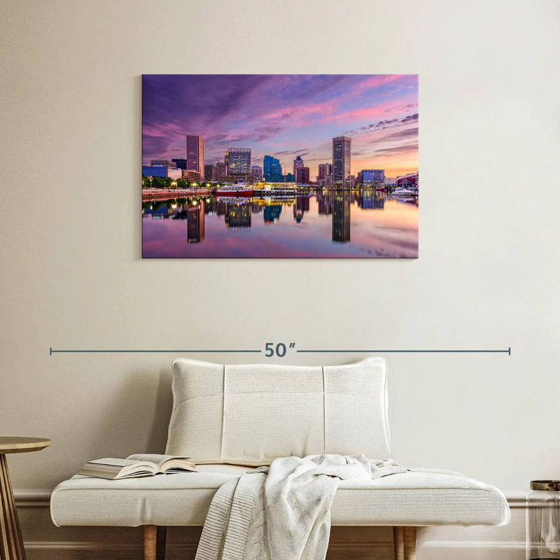 Kavia Baltimore Skyline, H 24 po x l 36 po