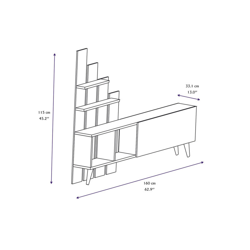 TV Unit for TVs up to 72" Gaenside