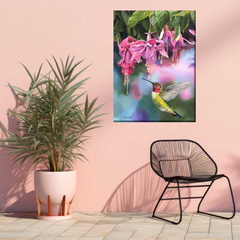 Art sur toile Fuschia & Hummer