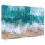 The Turquoise Ocean upon the Beach in Abstract - Wrapped Canvas Painting Print-55300954