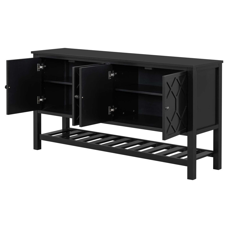 Table d'entrée élégante, Noir