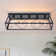 5-Light Metal Flush Mount Rectangular Ceiling Light