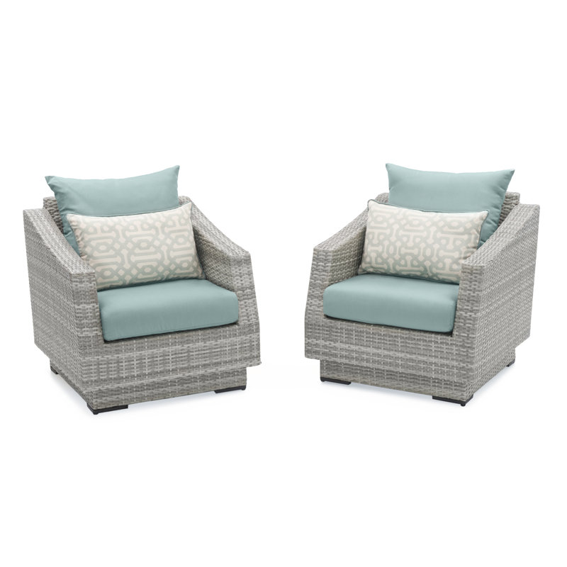 Fionnula Patio Chair with Sunbrella Cushions, Canvas Spa Sunbrella® Canvas