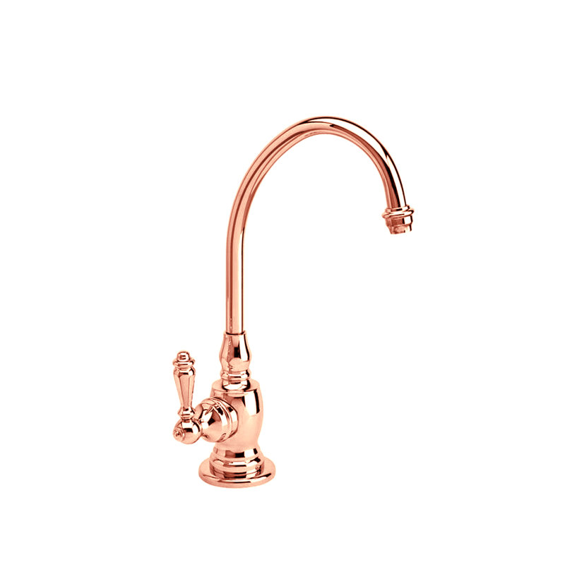 Hampton Cold Only Filtration Faucet - Lever Handle, Polished Copper, Level